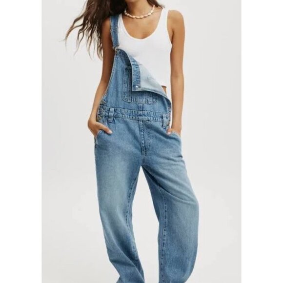 Abercrombie & Fitch Blue Denim Overalls - Picture 5 of 15